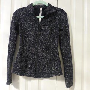 LULULEMON Black speckled "Define" contour jacket